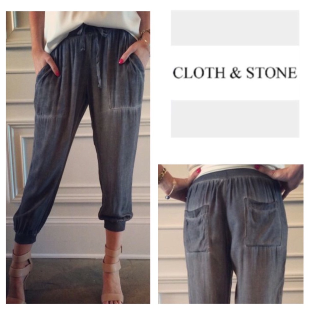 🆕Anthropologie Cloth & Stone Crop Jogger. NWOT.